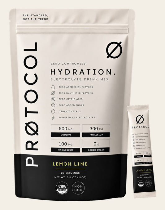 Protocol Organic Lemon Lime Electrolytes | 30 Servings
